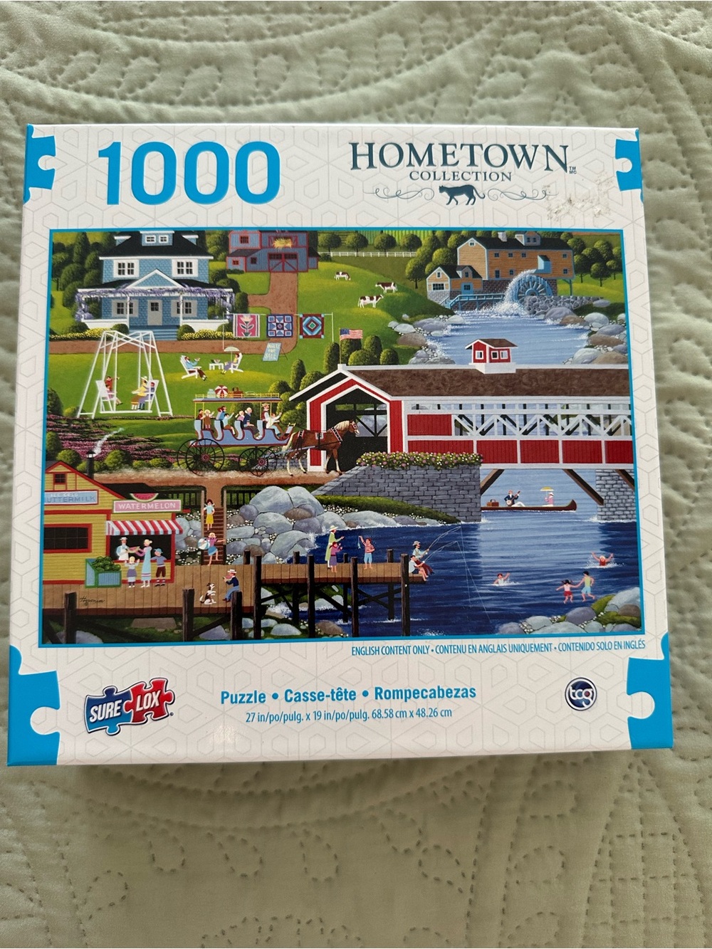 Sure- lox Hometown Collections 1000-Piece Jigsaw Puzzle Sunday at the Bridge